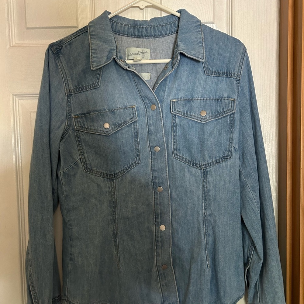 Denim Button Down Shirt - Picture 3 of 7